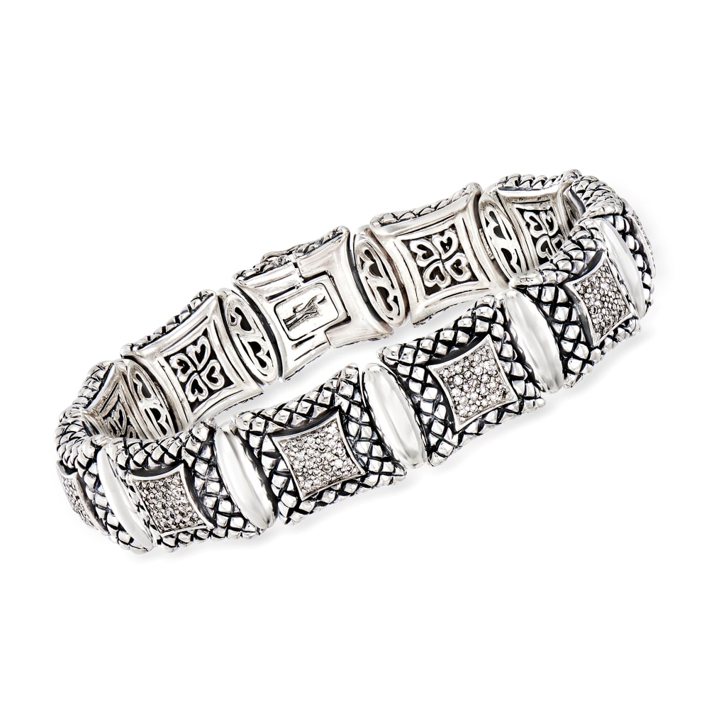 Diamond Infinity Bolo Bracelet 1/10 ct tw Sterling Silver | Kay
