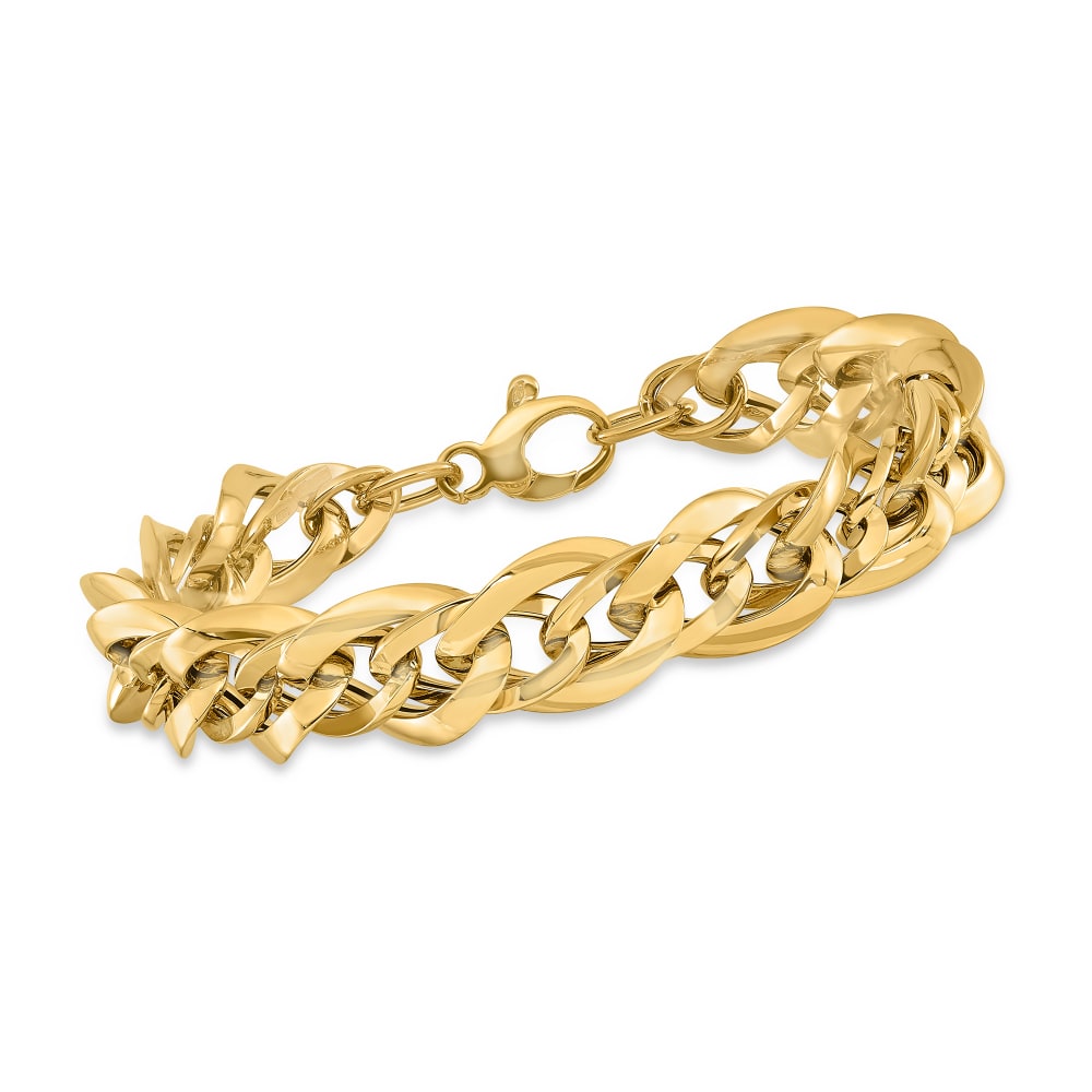 Oval Link Bracelet Yellow Gold / 7.5