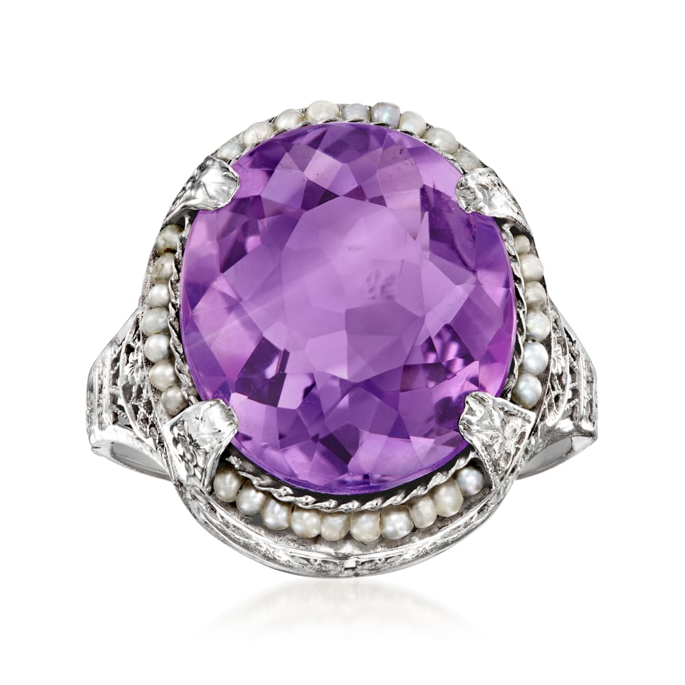 6 carat amethyst ring deals