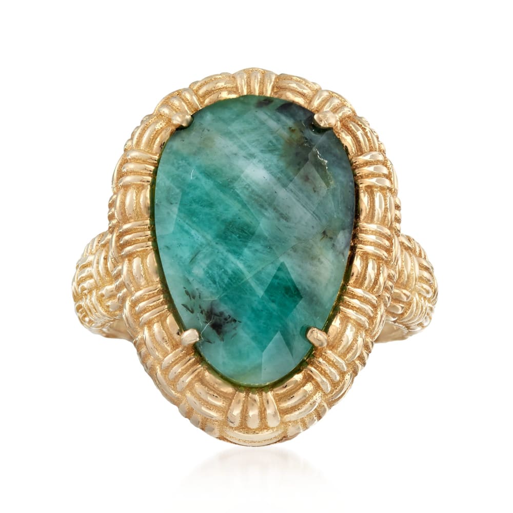 Opaque emerald best sale ring