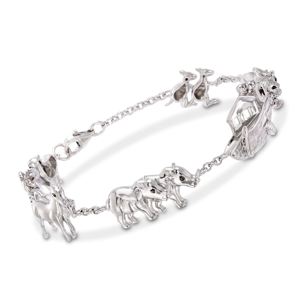 Sterling Silver Noah s Ark Bracelet Ross Simons