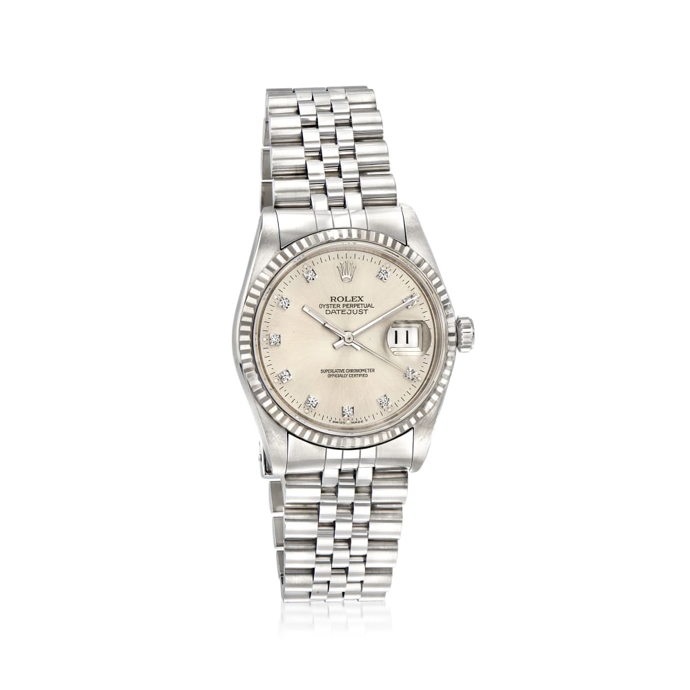 Datejust white gold and stainless steel automatic on sale