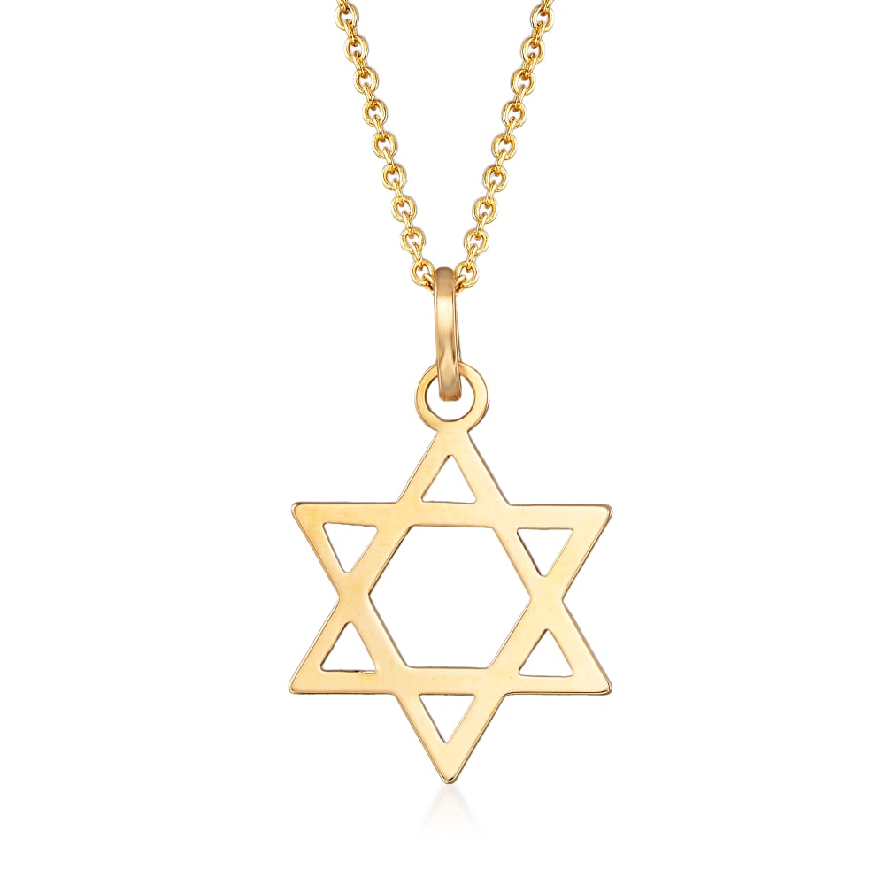 Gold Star of David Pendant Necklace | Claire's US