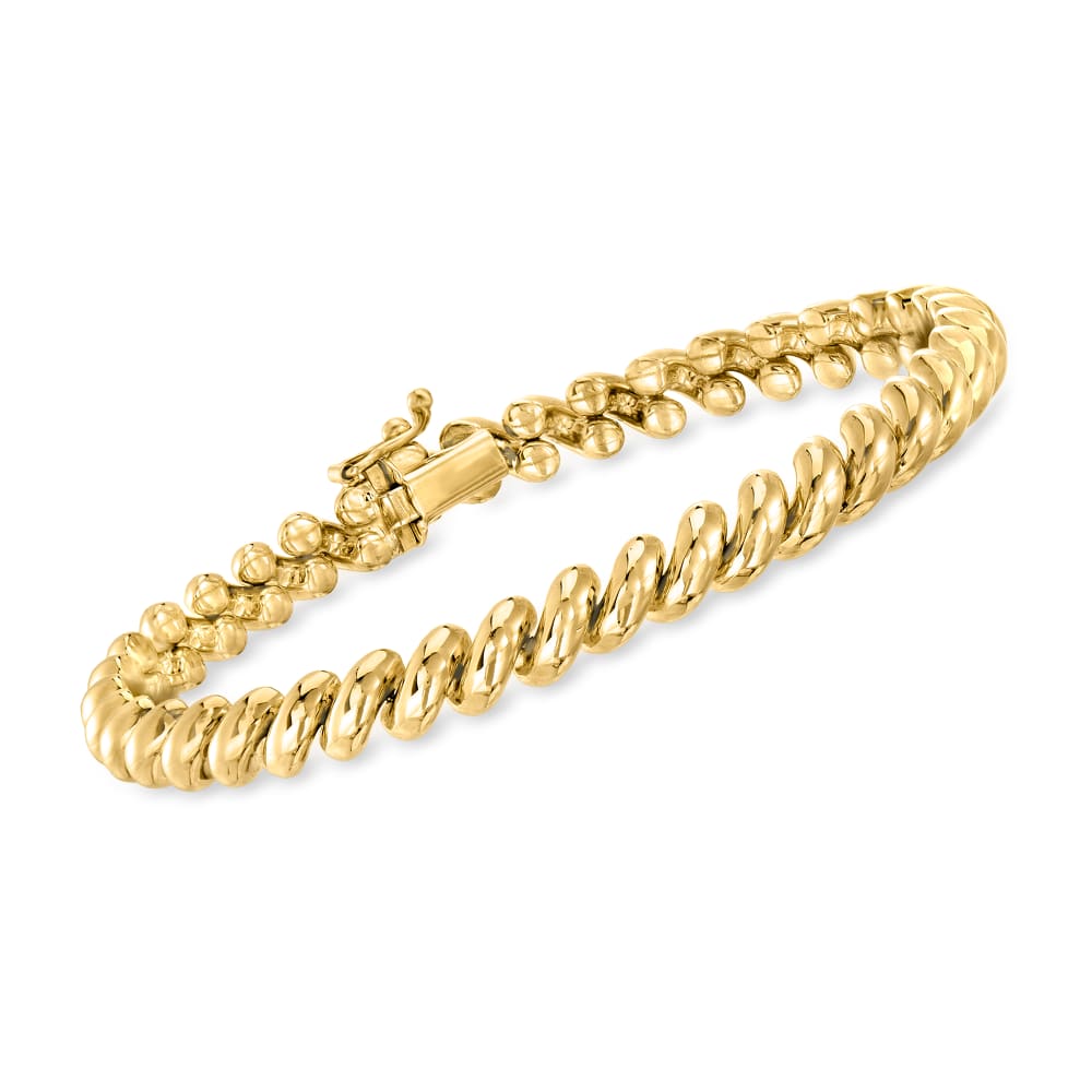 14kt Yellow Gold San Marco Bracelet Ross Simons