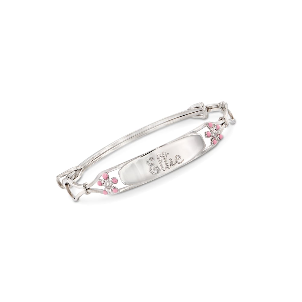 Personalised Silver Bangle Bracelet for Baby to Adult (Adjustable) – Artofa