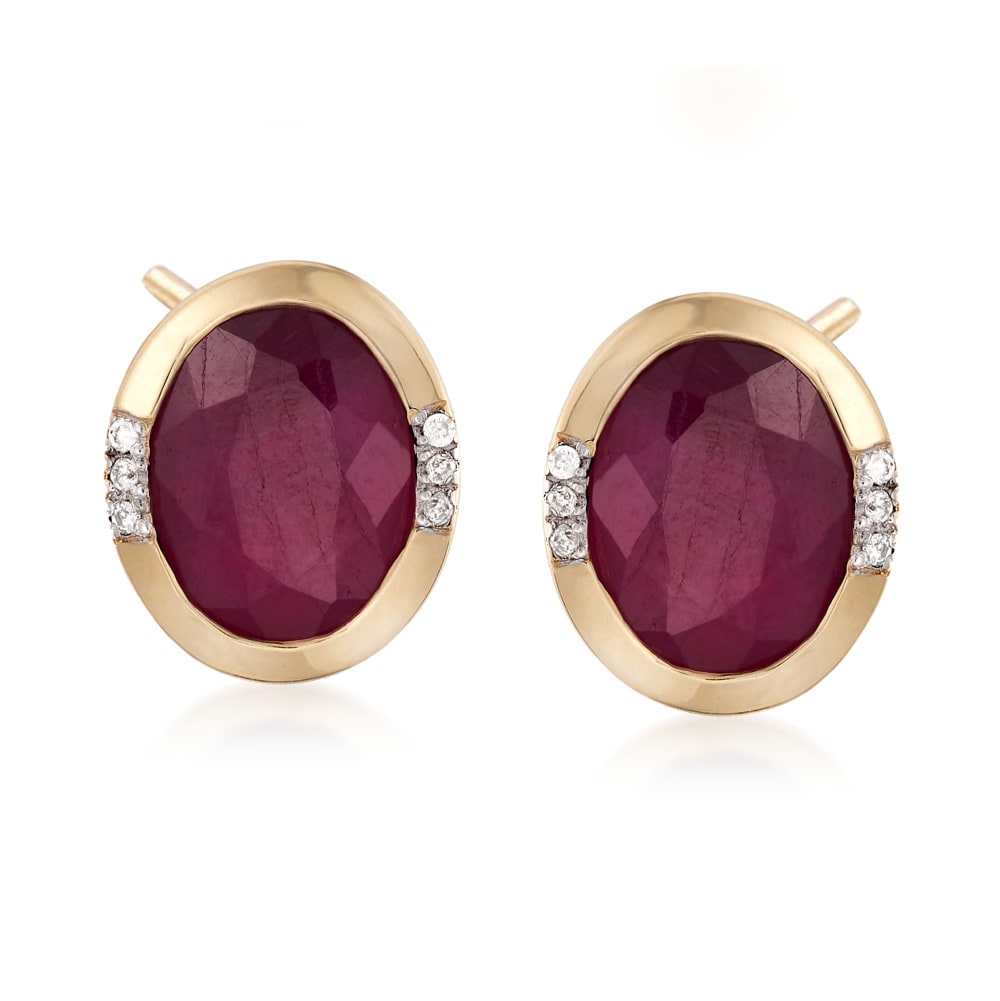 Ross simons ruby shop earrings