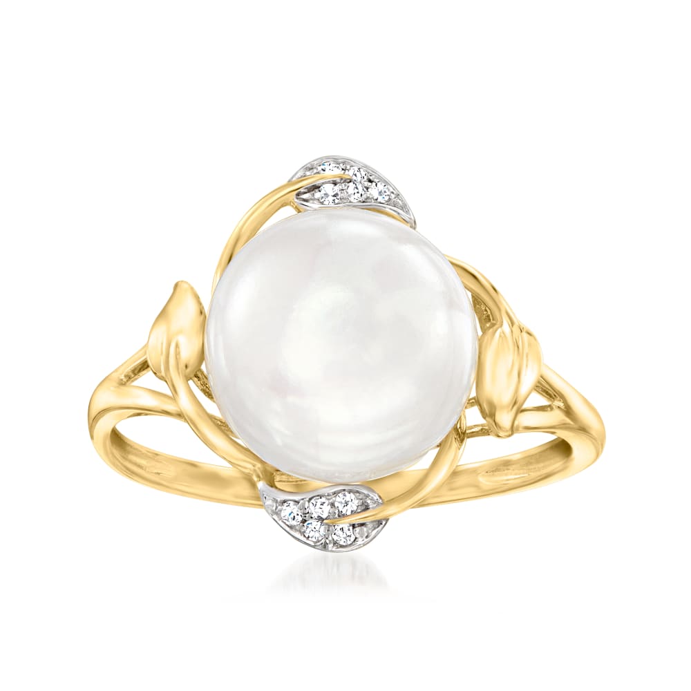 Ross simons pearl top rings