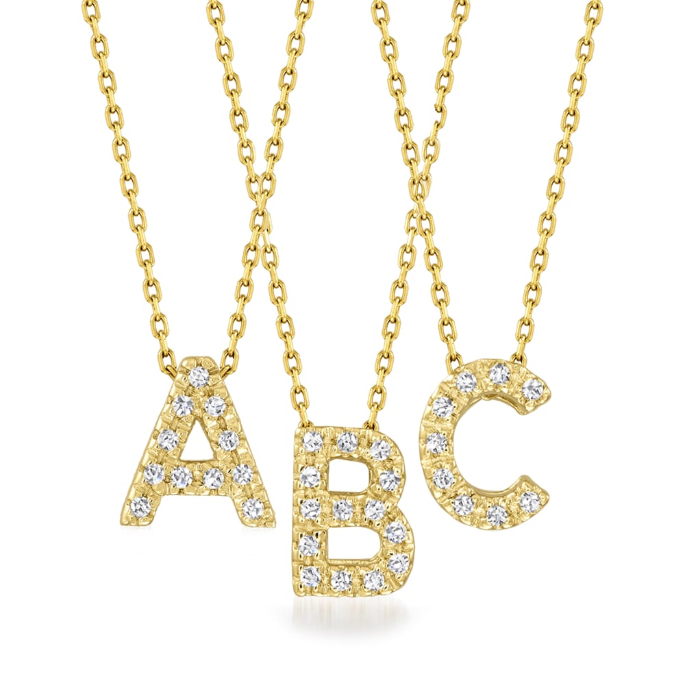 Ross simons initial hotsell necklace