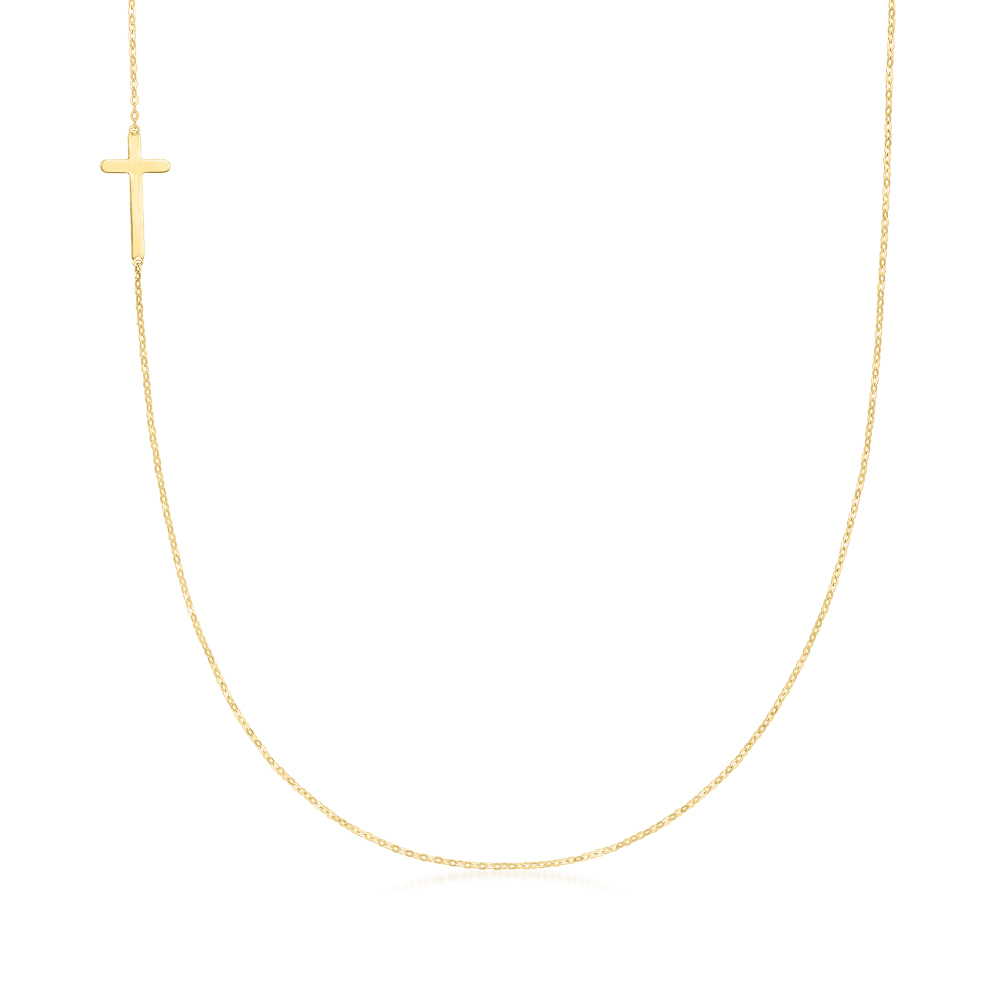 Vertical shop cross necklace