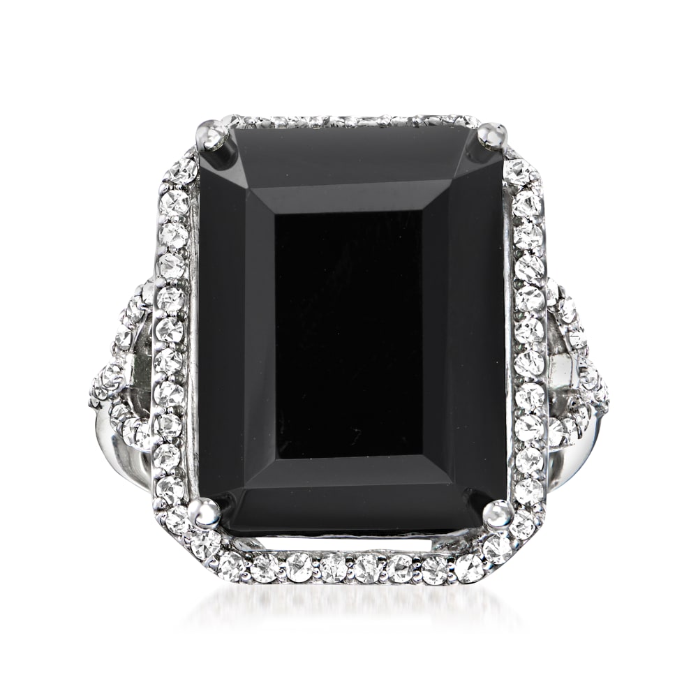 Black topaz shop ring