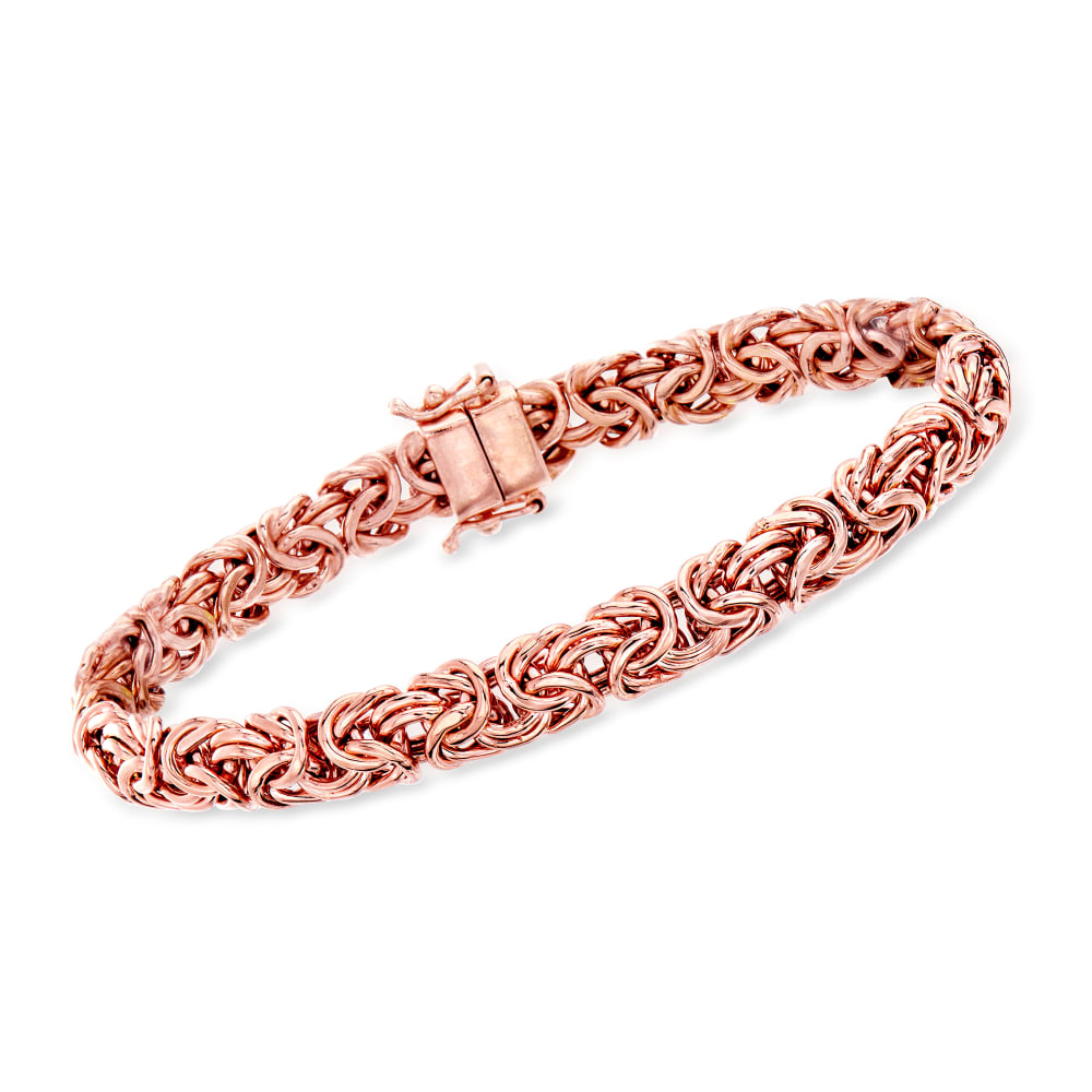 Buy quality Charming simple chain 18kt rose gold bracelet in Pune