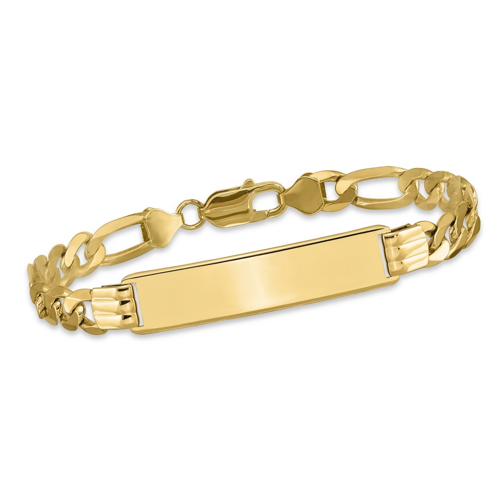 Gold Three Initials Bracelet