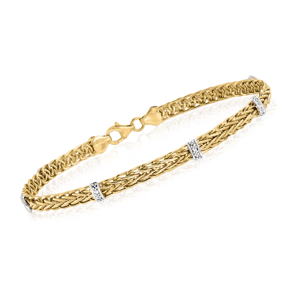 David Yurman Men's 18K Yellow Gold Wheat Chain Link Bracelet |  Bloomingdale's