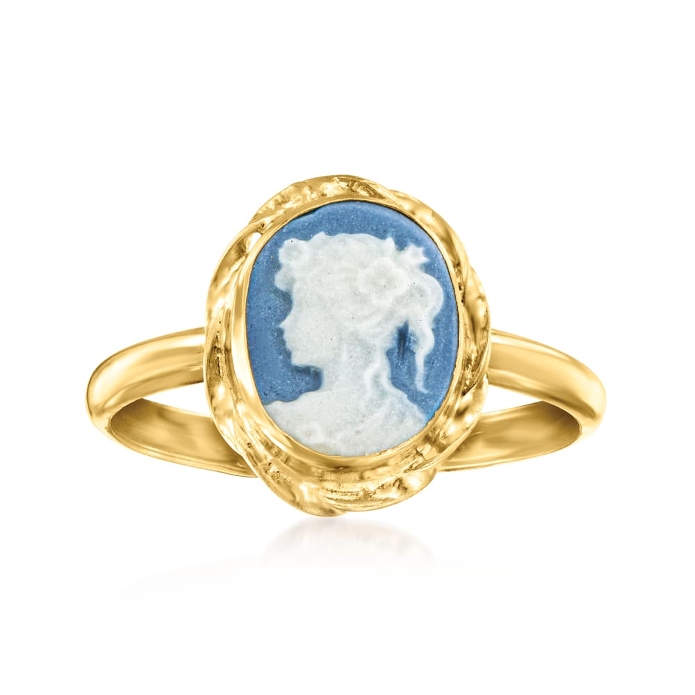 18k gold cameo ring sales