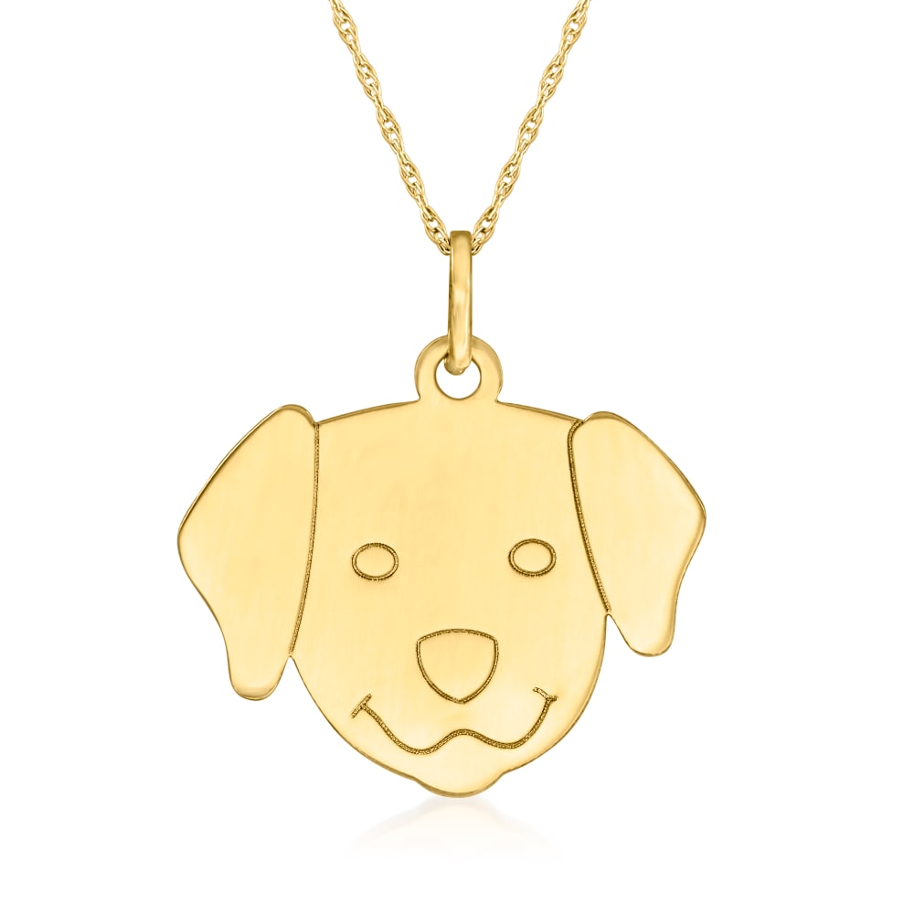 Dog face necklace store
