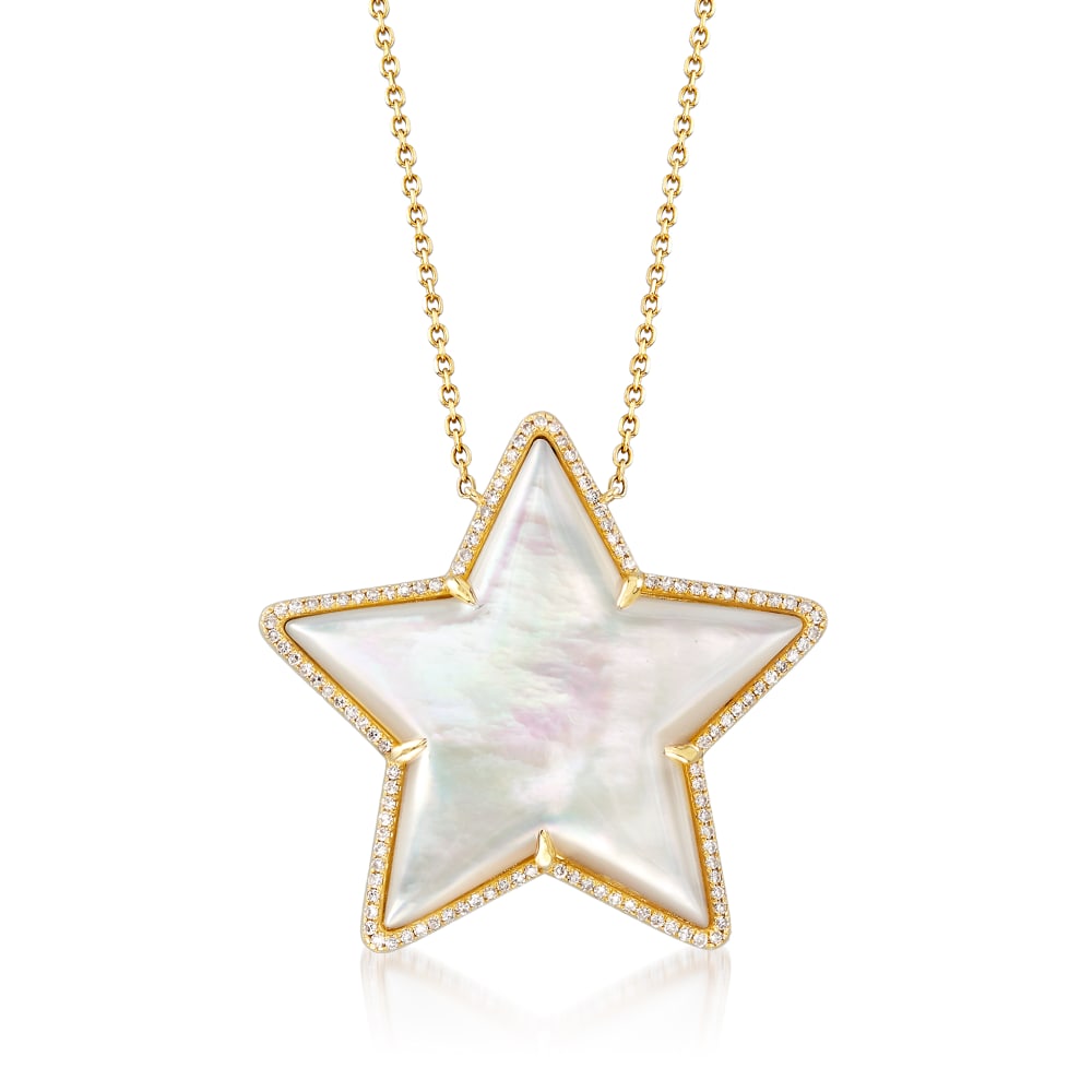 thefabworld, Jewelry, Color Blossom Bb Star Pendant Mother Of Pearl
