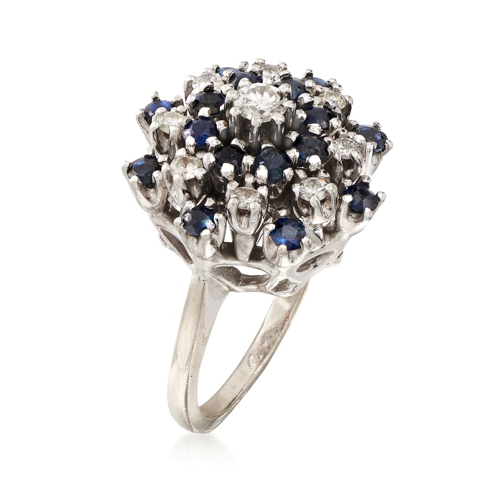 1970s diamond cluster shop ring