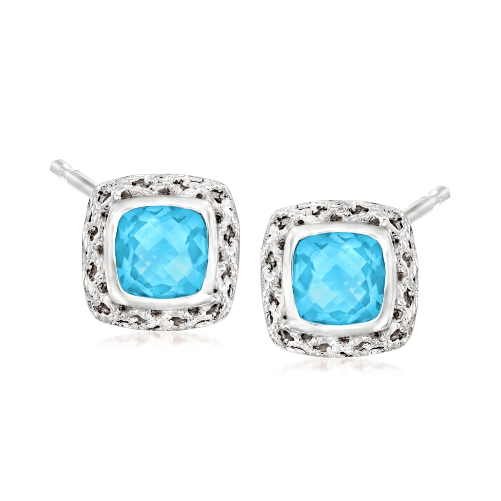 Ross simons discount blue topaz earrings