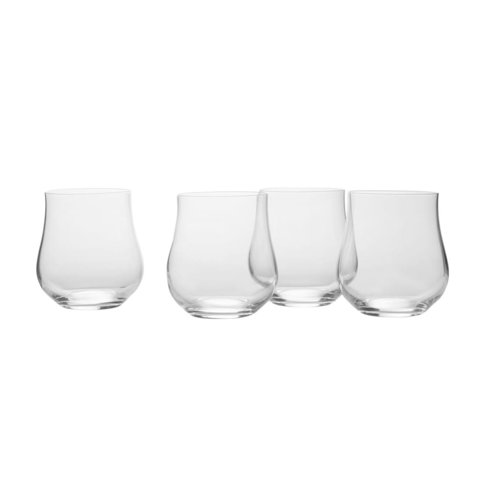 Mikasa Grace 15 oz. Stemless Double Old-Fashioned Glasses, Set of 4