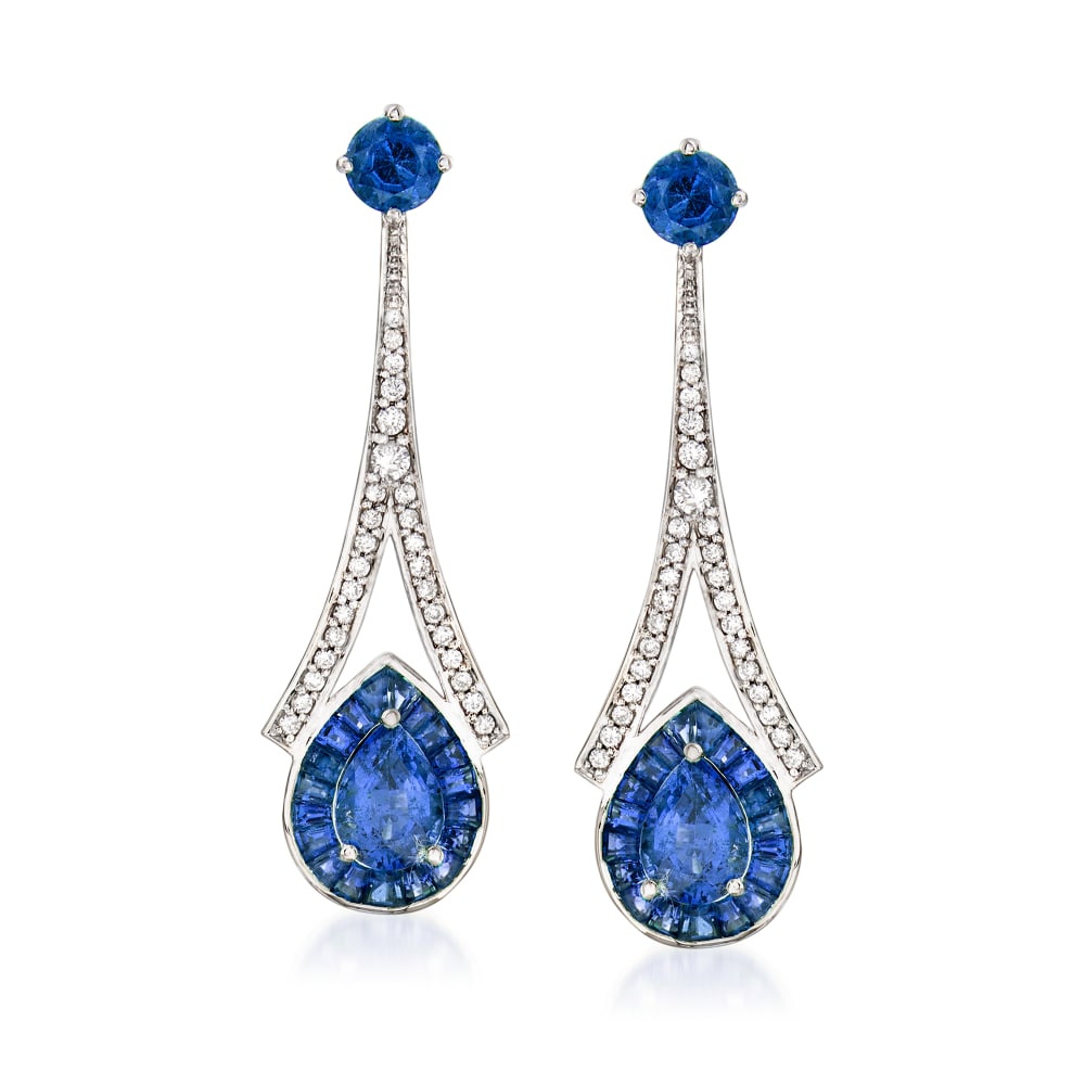 Ross simons sapphire clearance earrings