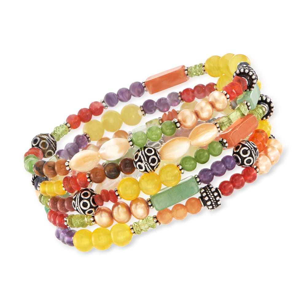 7 Mix Colors Natural Seven Chakra Bracelets, Size: Beads 8mm at Rs 200/unit  in Khambhat