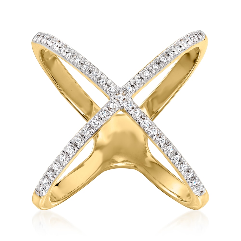 Trending Criss Cross Gold Ring | SEHGAL GOLD ORNAMENTS PVT. LTD.