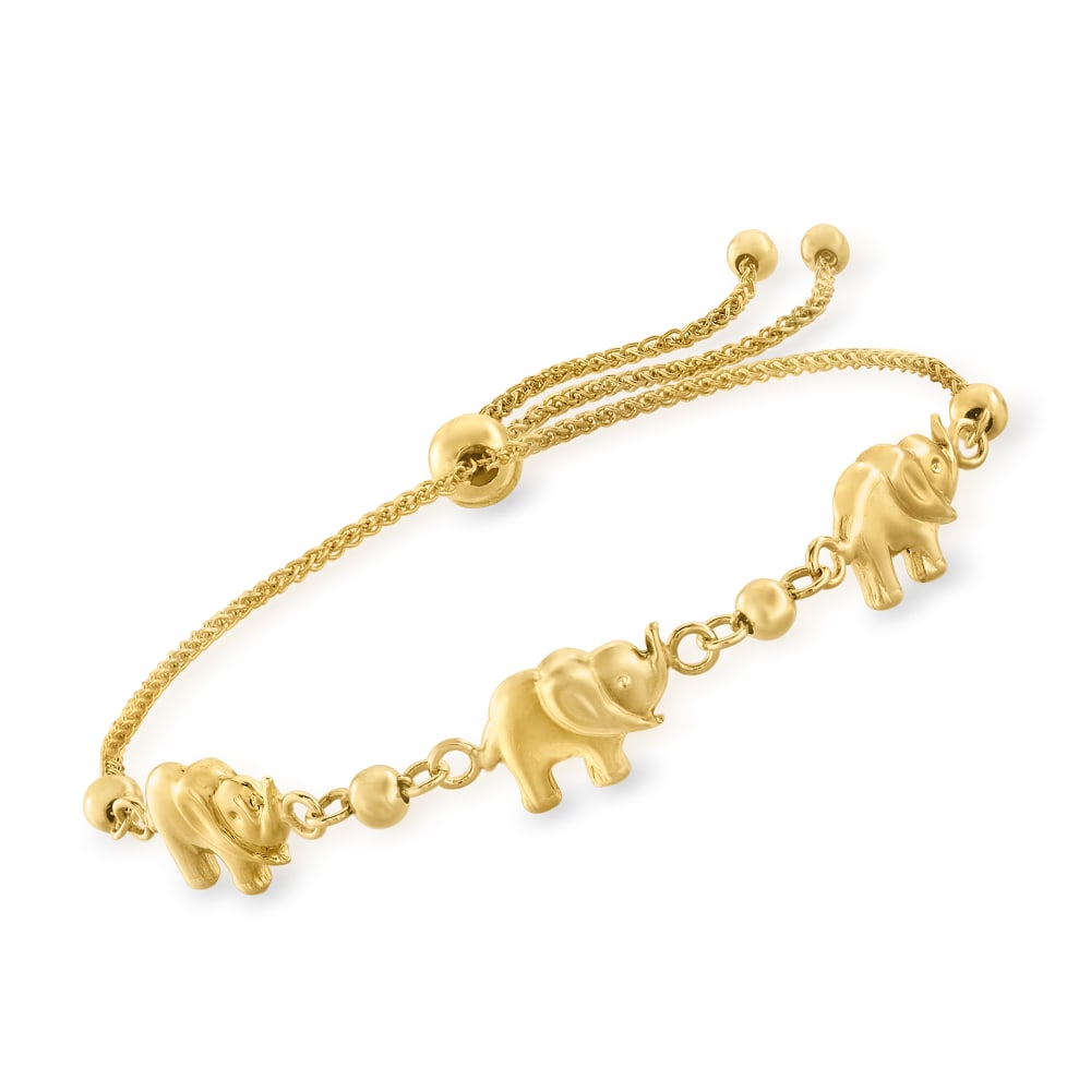 Bracelet Fil Eléphant Rouge - Diamond, yellow gold and red cord - Yvonne  Léon