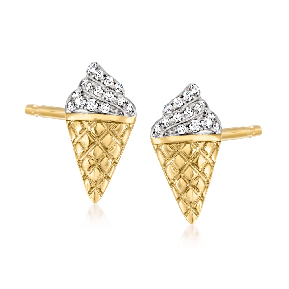 Ice cream cone earrings on sale
