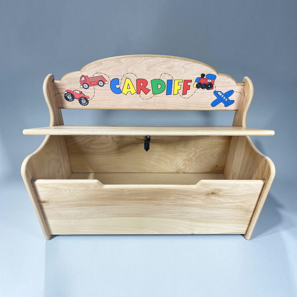 Personalized toy chest bench deals