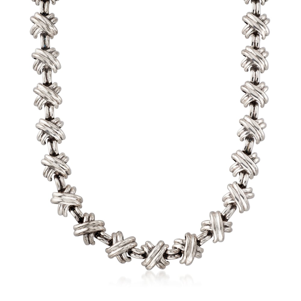 Tiffany & Co. Vintage Signature X Pendant Necklace - Sterling Silver Pendant  Necklace, Necklaces - TIF261497 | The RealReal