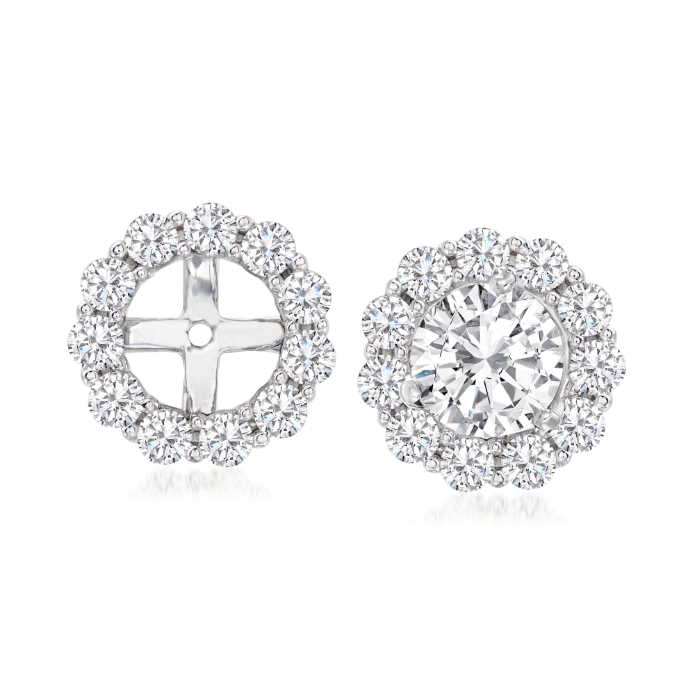 1/2 Carat Diamond Earring Jackets - The Jewelry Exchange | Direct Diamond  Importer
