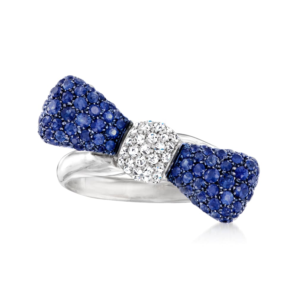 Sapphire bow new arrivals ring