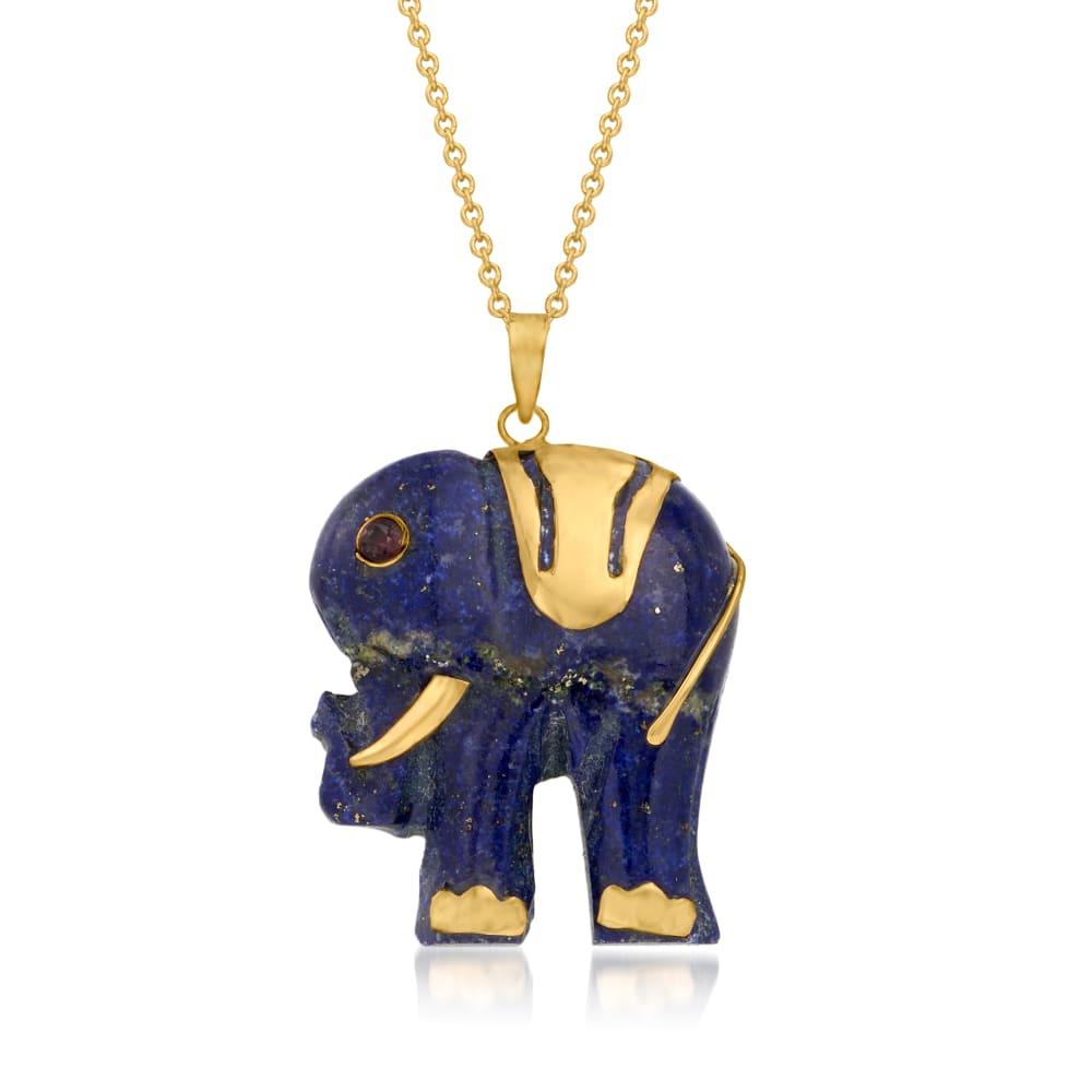Ruby elephant necklace hotsell
