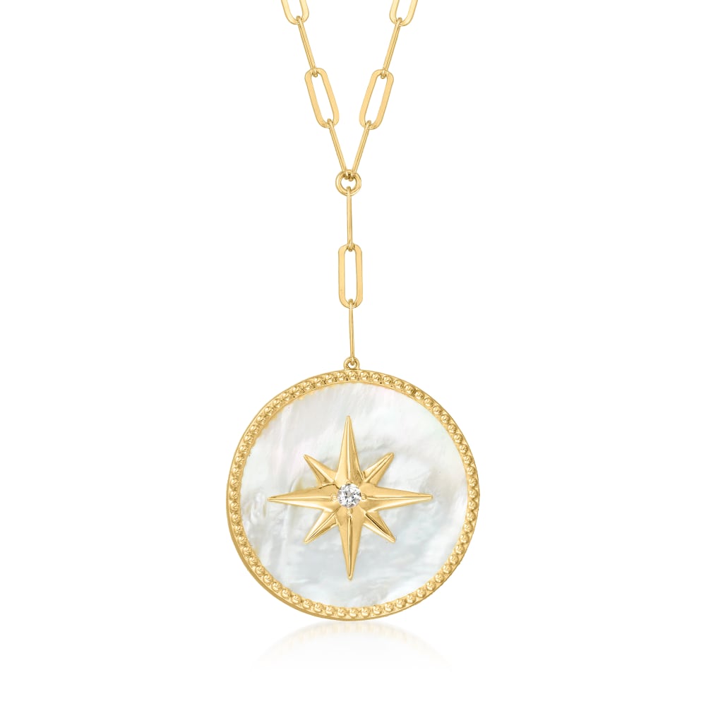 North Star Drop Gold Vermeil Necklace