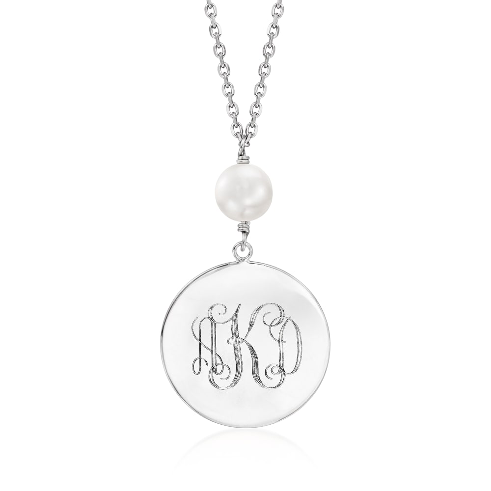 Sterling Silver Personalized Multi-Name Disc Pendant Necklace | Ross-Simons