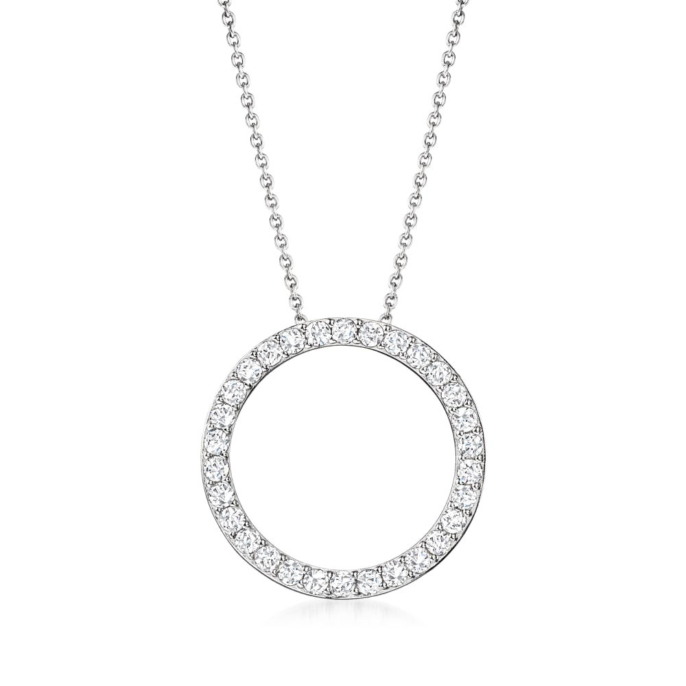 Buy Eternity Cubic Zirconia Womens Necklace Silver