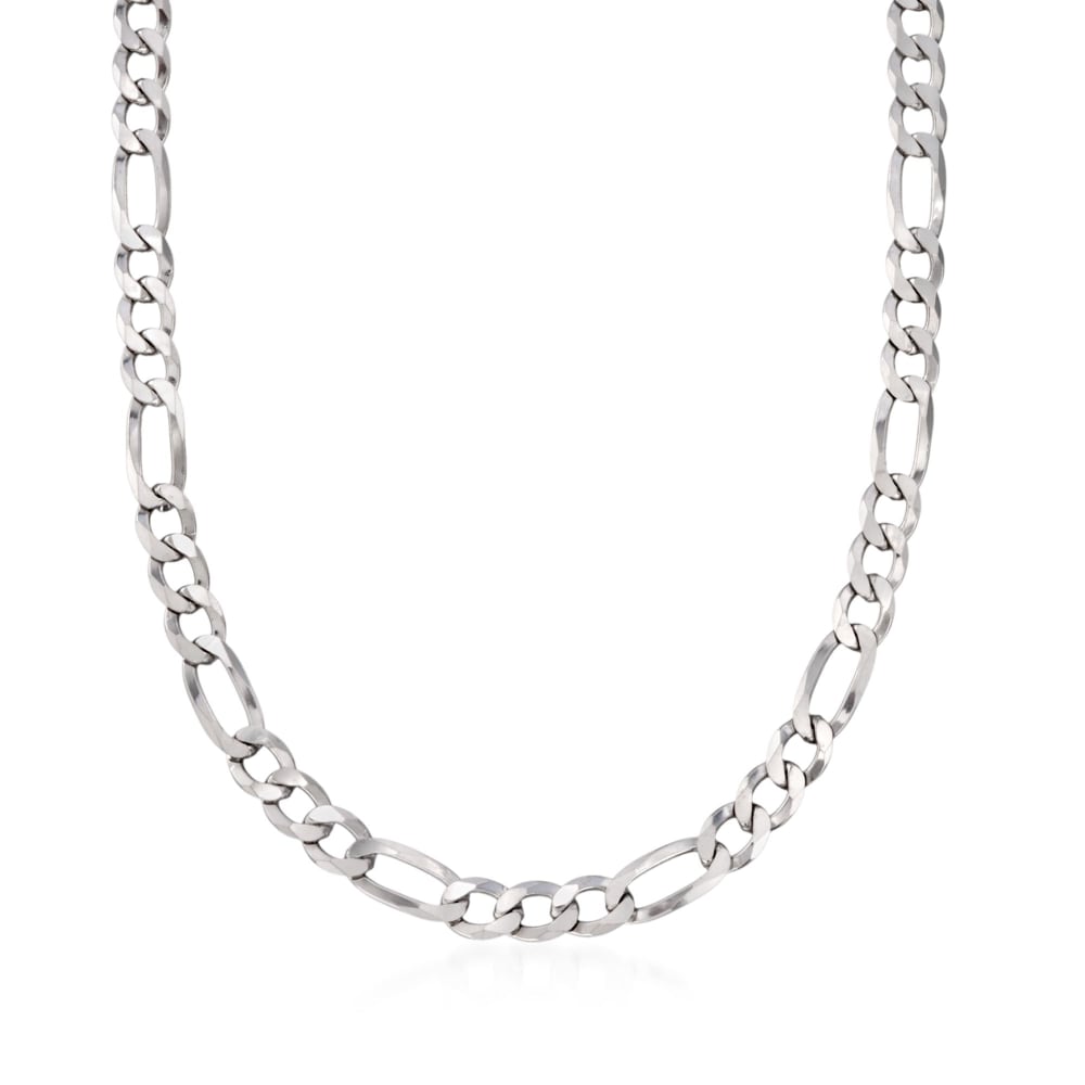 7.8mm Sterling Silver Curb Chain Necklace