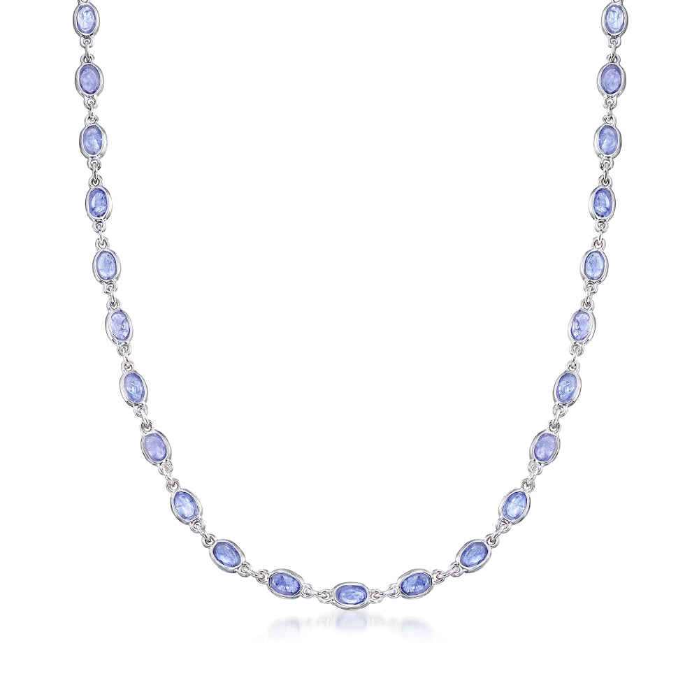 Pear Shaped Tanzanite Necklace | Reuven Gitter Jewelers