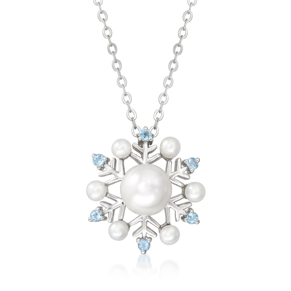 Twilight Snowflake Blue Zircon and Diamond Necklace – Christopher Duquet  Fine Jewelry