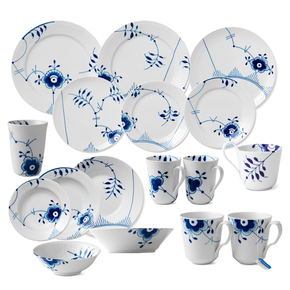 Royal Copenhagen Blue Fluted Mega Porcelain Dinnerware