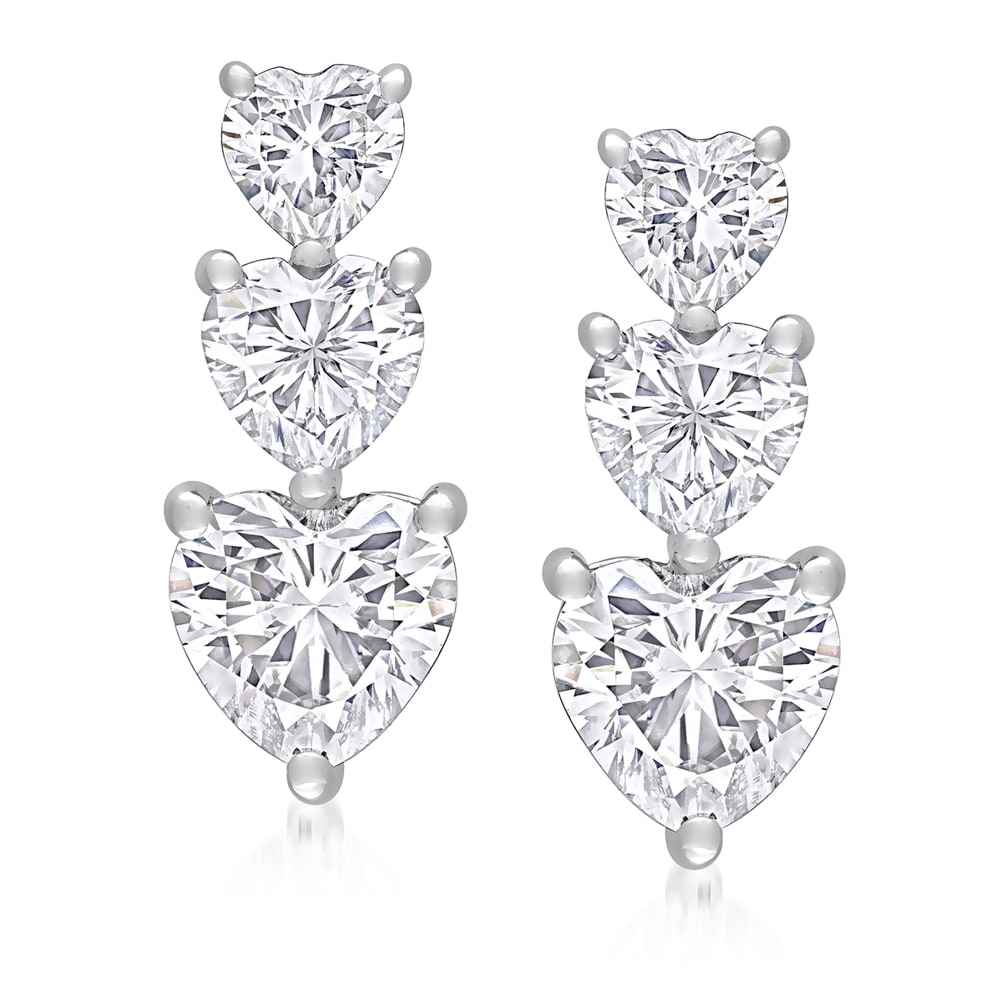 Overstock online moissanite earrings