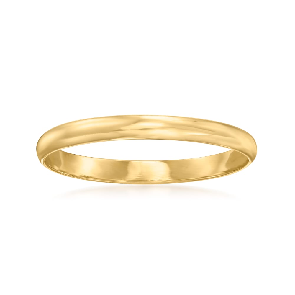 2mm 18kt Yellow Gold Polished Ring Ross Simons