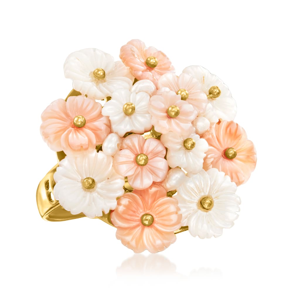 colour Blossom BB Between the finger ring, Pink gold and White Mother of  Pearl - Categories Q9J81B