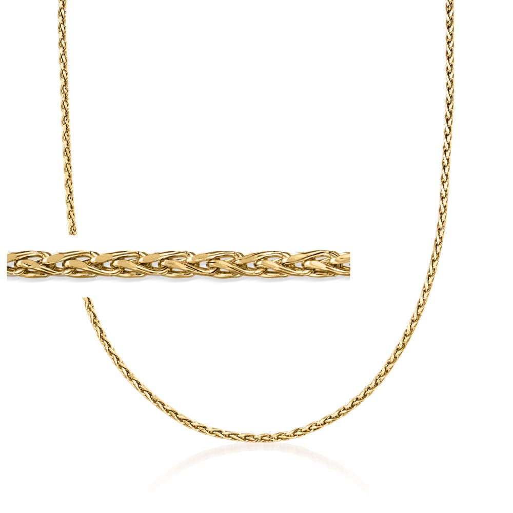 Diamond cut wheat chain necklace shop