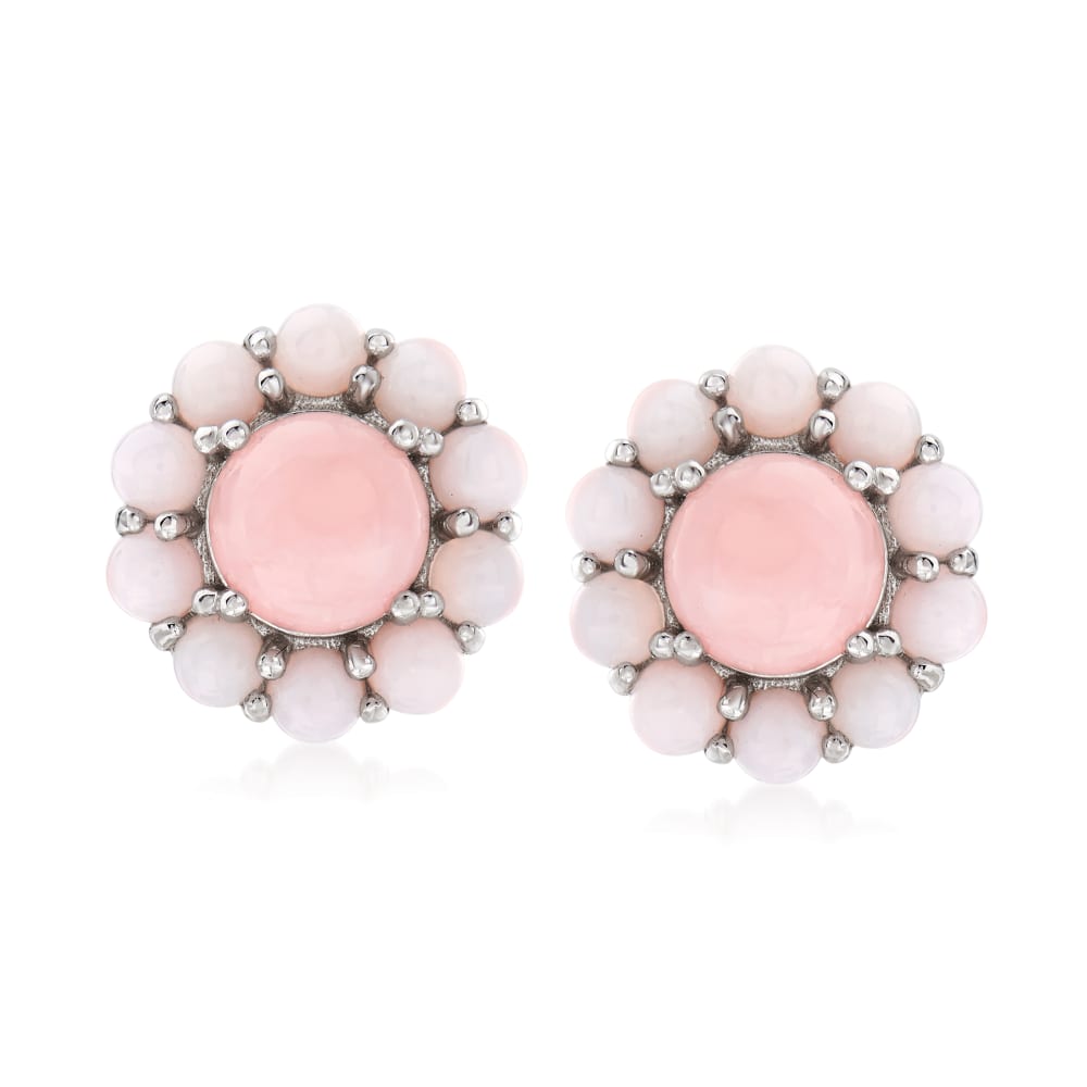 Pink Opal Earrings in Sterling Silver Ross Simons
