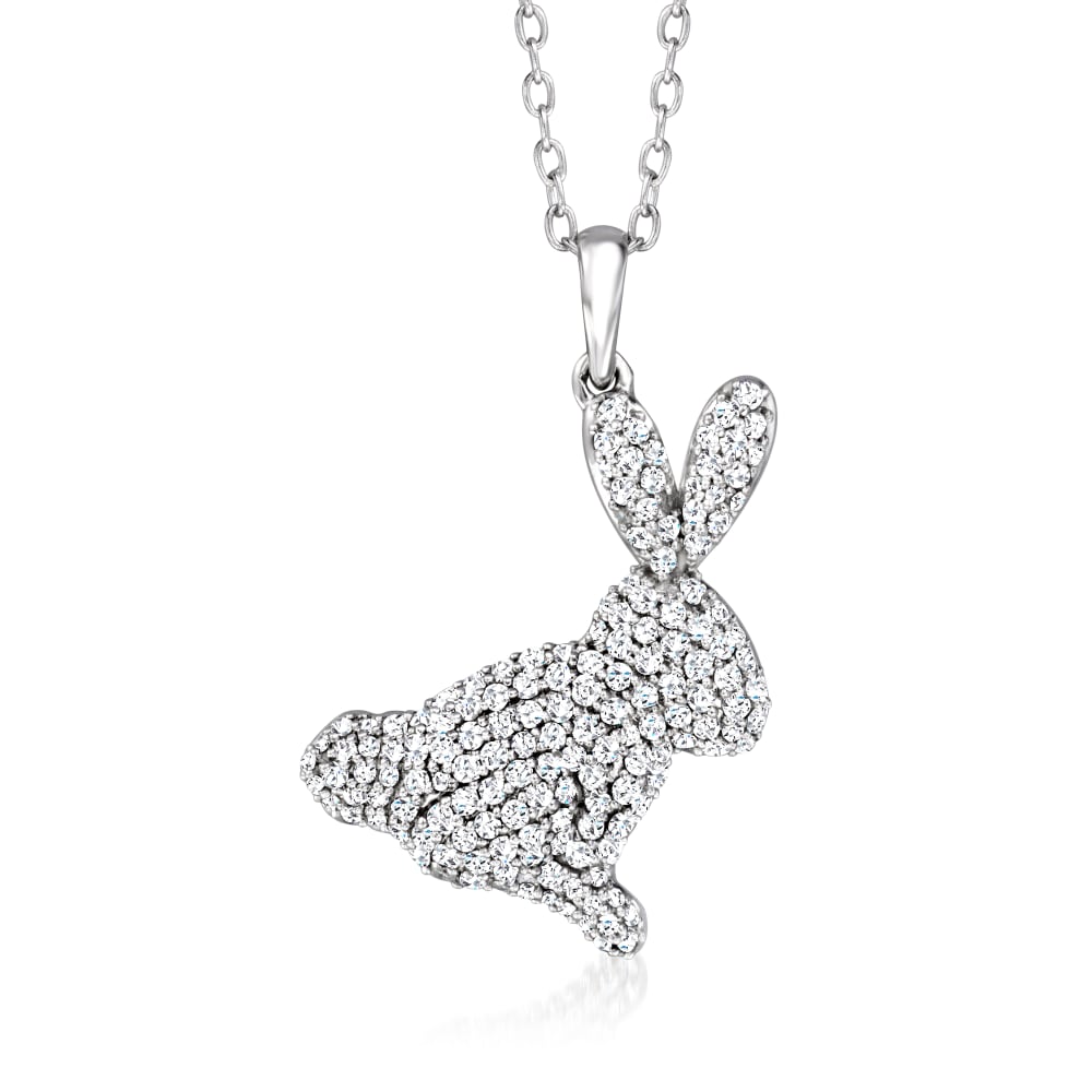 Diamond shop bunny necklace