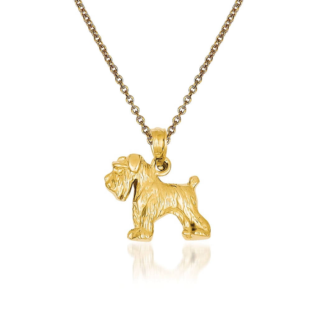Gold hotsell schnauzer pendant