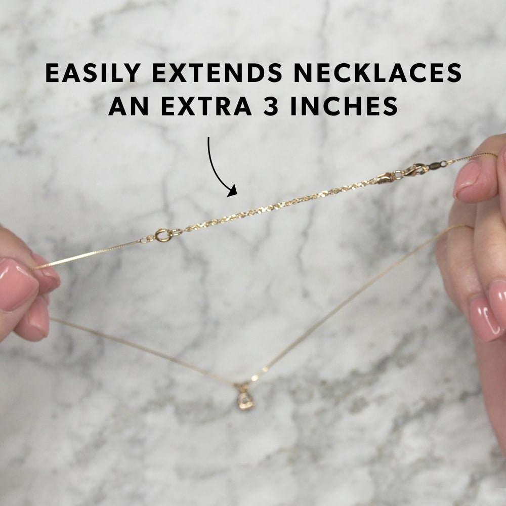 Gold rope hotsell chain extender