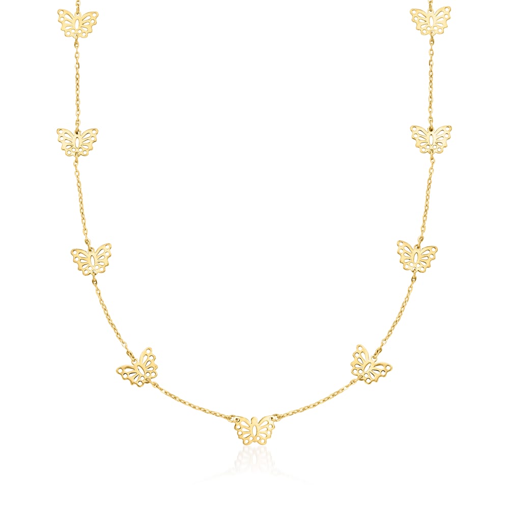 Butterfly station necklace sale