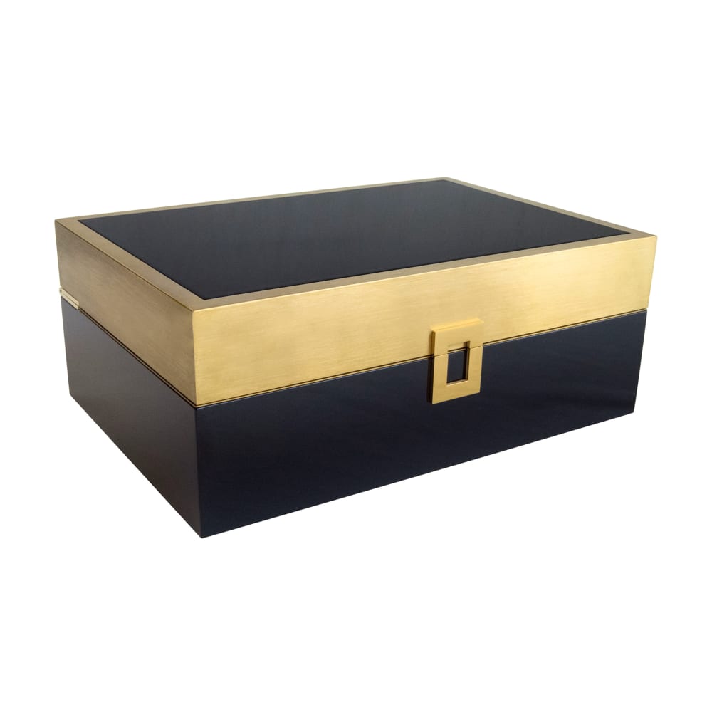 Mele & Co. London Madison Burke Black Lacquer Jewelry Box